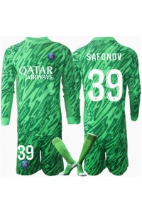 Paris Saint-Germain Matvei Safonov #39 Keeper Babyklær Hjemme Fotballdrakt til barn 2024-25 Lange ermer (+ Korte bukser)